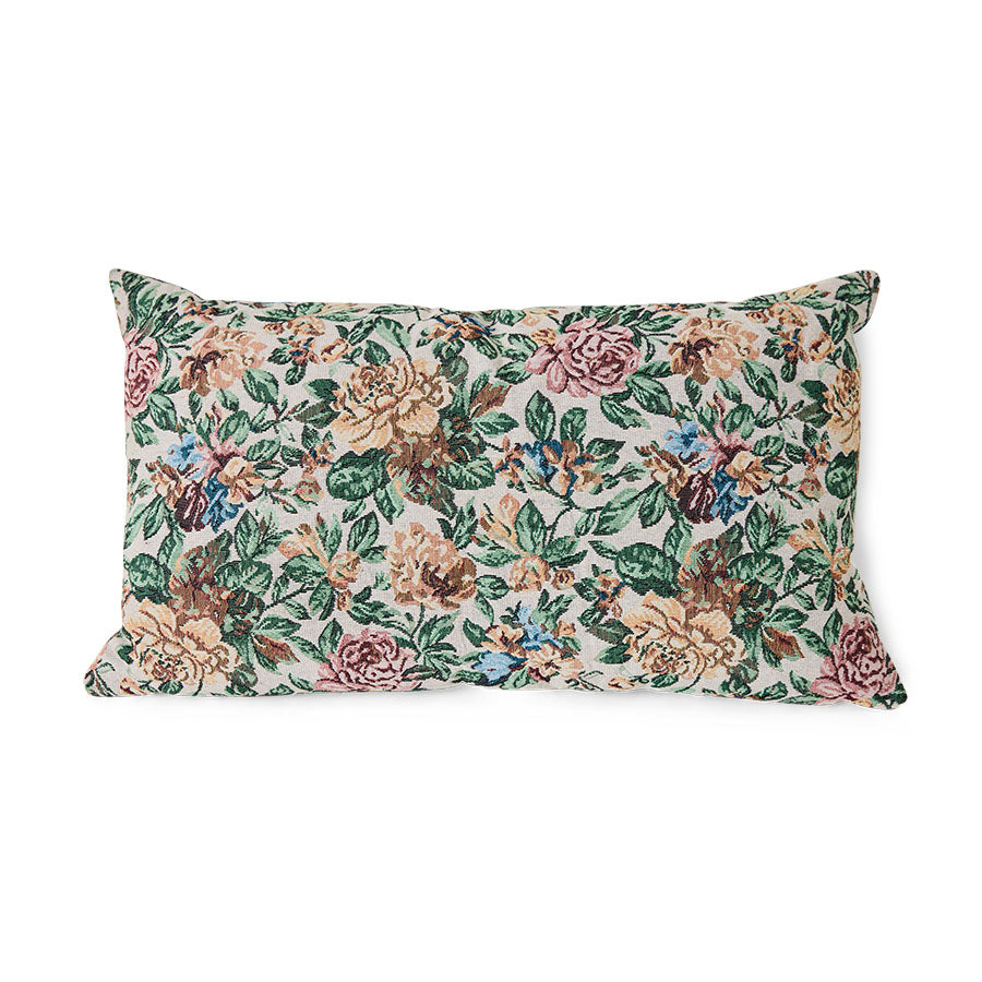 Woven cushion, Classic Flowers by HKLIVING, packshot