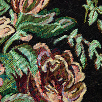Woven Evening Bloom cushion in a styled interior