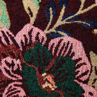Woven Night Flower cushion in a styled interior