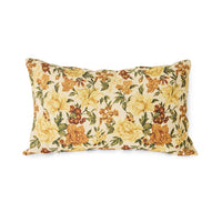 Printed Brown Ink cushion styled on a sofa