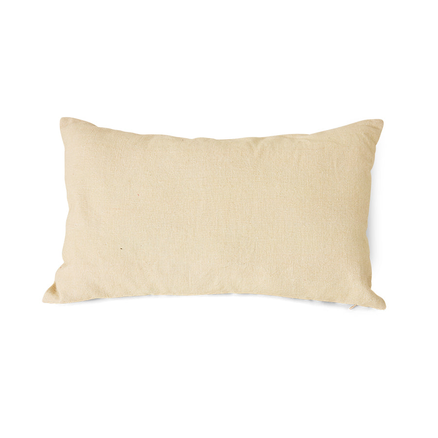 Printed Brown Ink cushion in a styled interior
