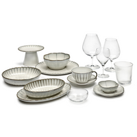 INKU Ribbed Bowl XL White