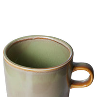 HKLIVING Chef Ceramics Cup and Saucer - Moss Green