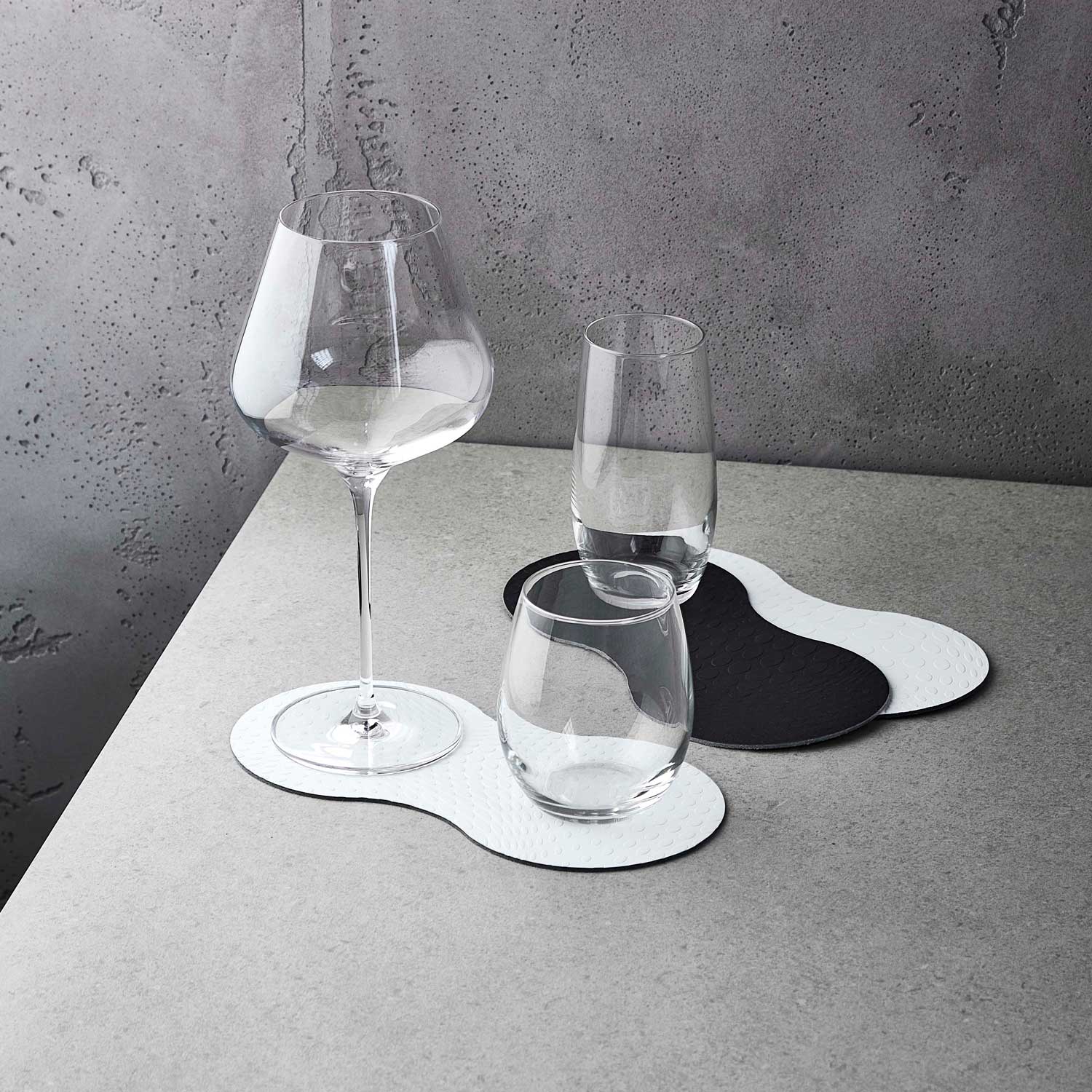 Karim Rashid Recycled Leather Coasters Set of 4