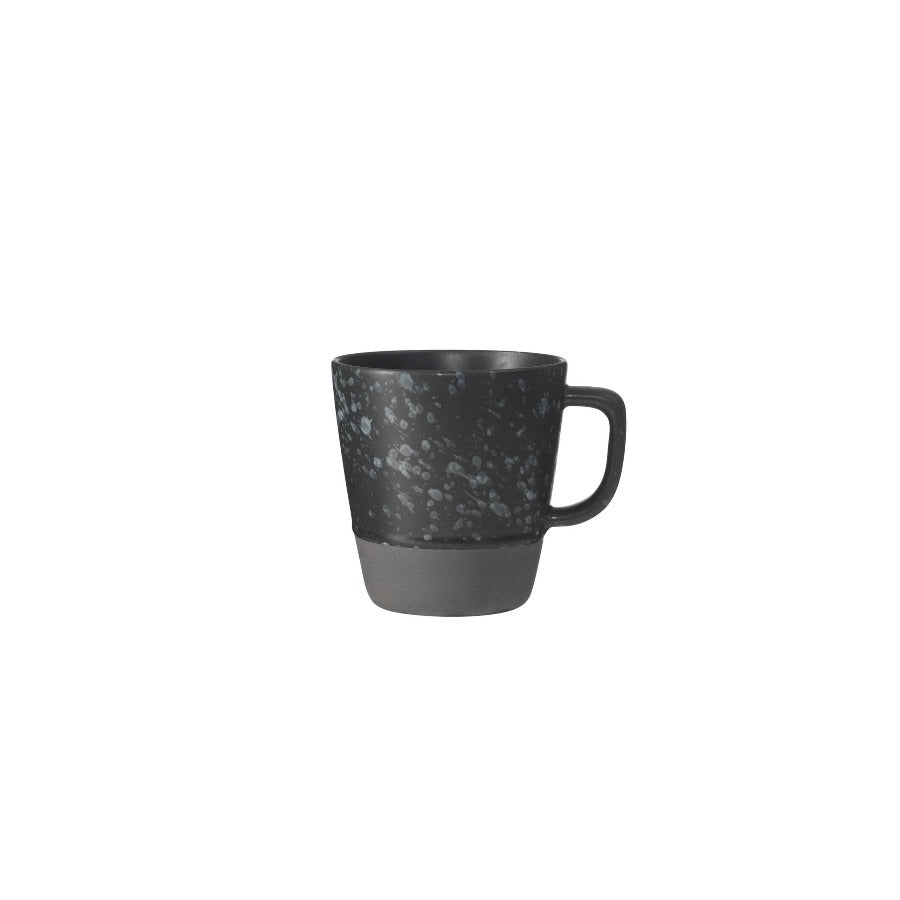 nordic black stoneware mug with handle by aida for minimalist scandinavian kitchen styling
