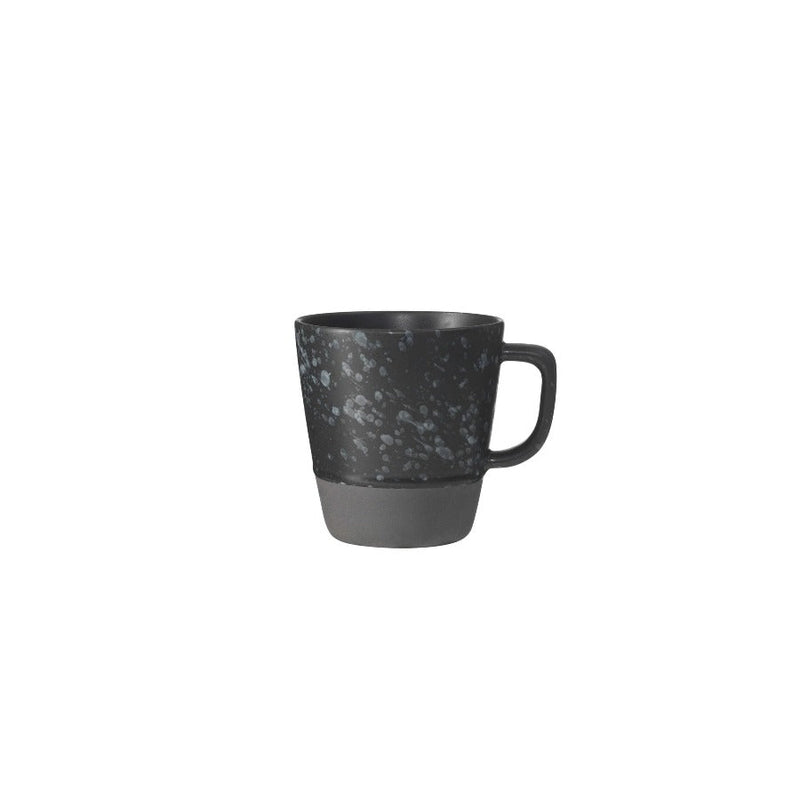 nordic black stoneware mug with handle by aida for minimalist scandinavian kitchen styling
