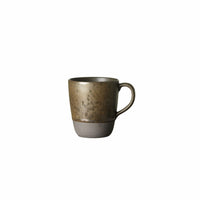 nordic brown stoneware mug with handle by aida for cosy scandinavian kitchen styling

