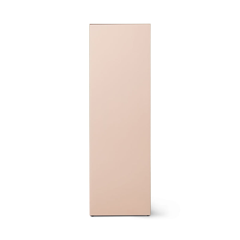 HKLIVING mirror block pillar in nude, large 110cm, front view on a white background