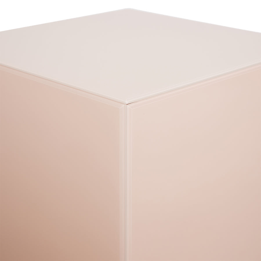Mirror Block Pillar, Nude, Blush Pink by HKLIVING, Mirror Pedestal, Mirror Column