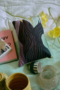 Set of four Artist Ceramics coffee cups by hkliving with varied hand-painted designs.
