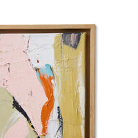 Ash-veneered frame detail on HKLIVING ‘Colour Compliment’ canvas.
