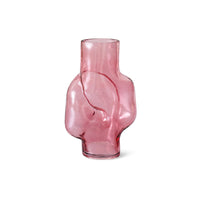 Gleam Glass High Vase – Rose – Tall Blush Pink Glass Vase form HKLIVING
