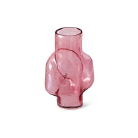 Gleam Glass High Vase – Rose – Tall Blush Pink Glass Vase form HKLIVING