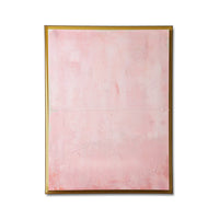 Framed Artwork - Thousand Layers by HKLIVING (127x167cm) - Textured Minimalist Canvas in Pink