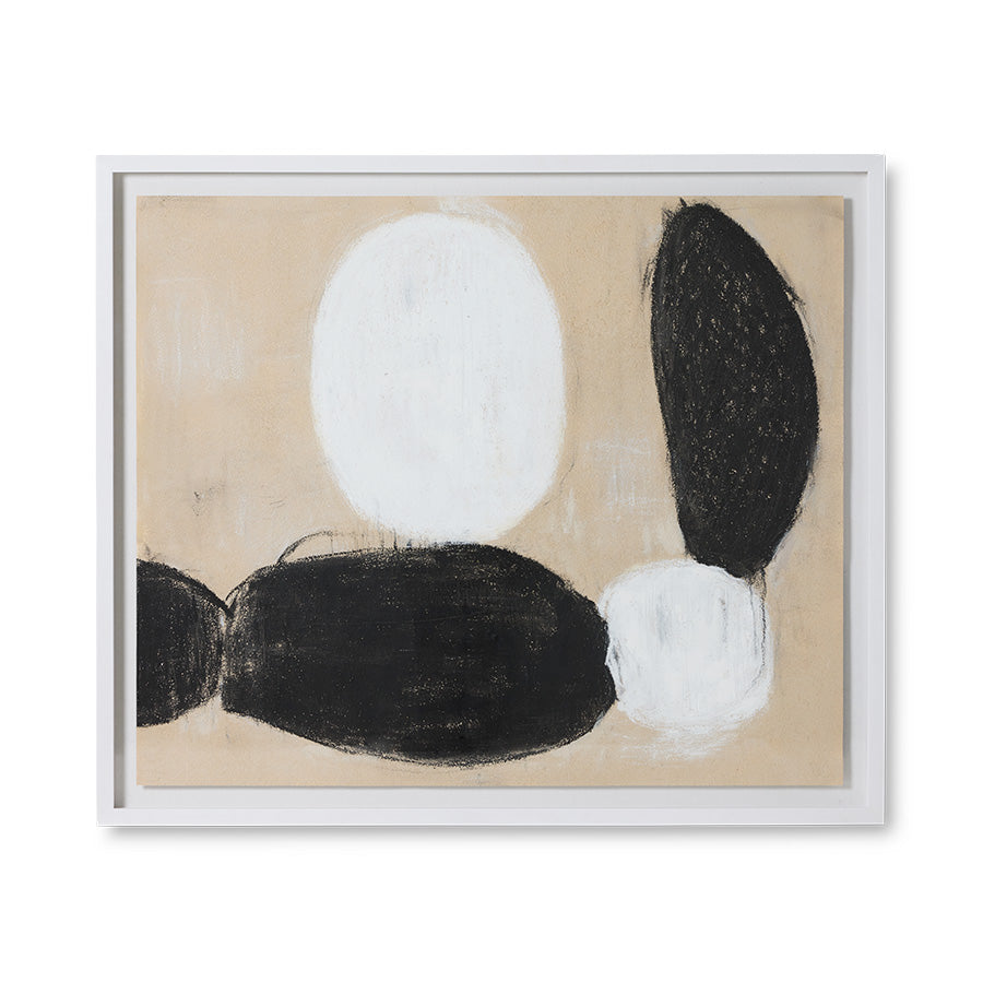 Parallel framed artwork by HKLIVING, full view of the abstract artwork