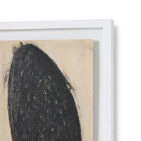 Close-up detail of Parallel framed artwork by HKLIVING showing the chalky, textured brushwork