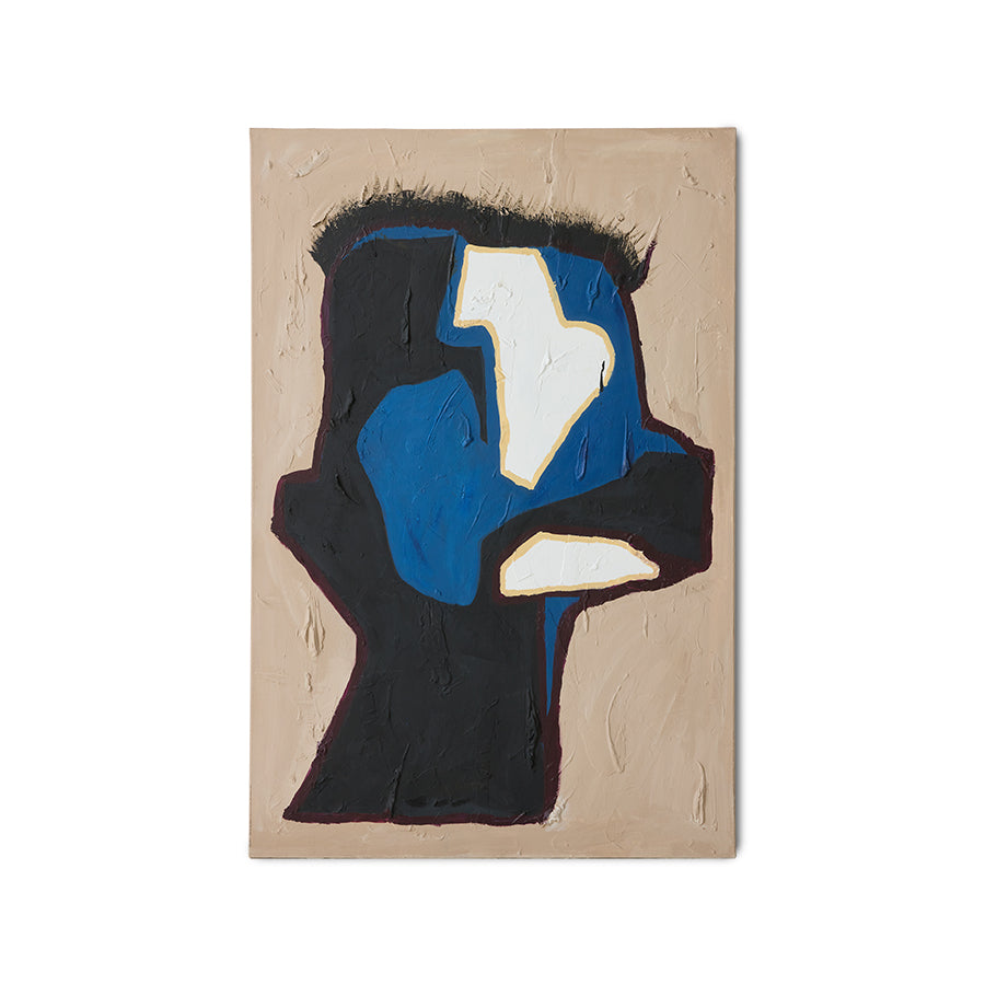 Mind Map wall art by Gabriella Ferrero for HKLIVING, full view of the abstract canvas