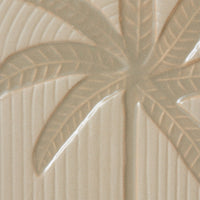Palm, Stoneware Wall Tile, Wall Art, Cream Wall Decor from HKLIVING