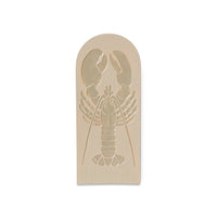 Lobster, Stoneware Wall Tile, Wall Art, Cream Wall Decor from HKLIVING