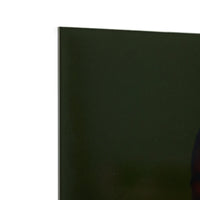Volt plexi portrait by HKLIVING shown at an angle, showing the frameless plexiglass finish