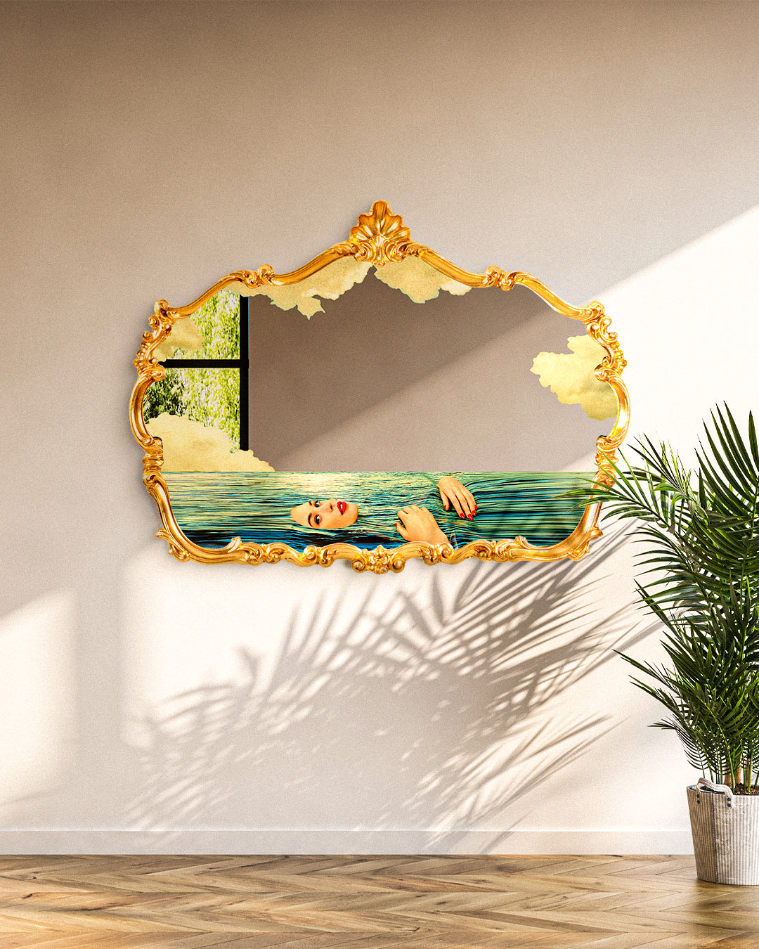 Seletti x TOILETPAPER Baroque Mirrors - Seagirl & Lipstick