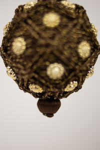 Gold studs on the Bellagio Christmas bauble by Olsson & Jensen