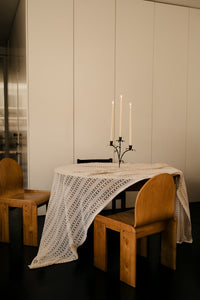 Bellora candelabra by Olsson & Jensen on a dining table