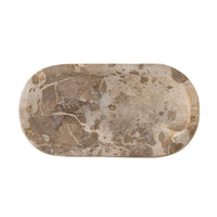 Light marble platter with natural veining for calm home styling