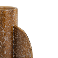 Detail of the Bran vase's ear and glossy glaze