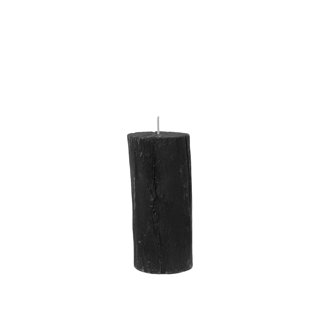Broste Copenhagen Coal Figure Candle in Black, 15cm, on a white background
