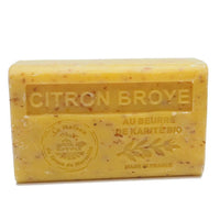 Citron Broyé exfoliating lemon soap bar by La Maison du Savon de Marseille, detail