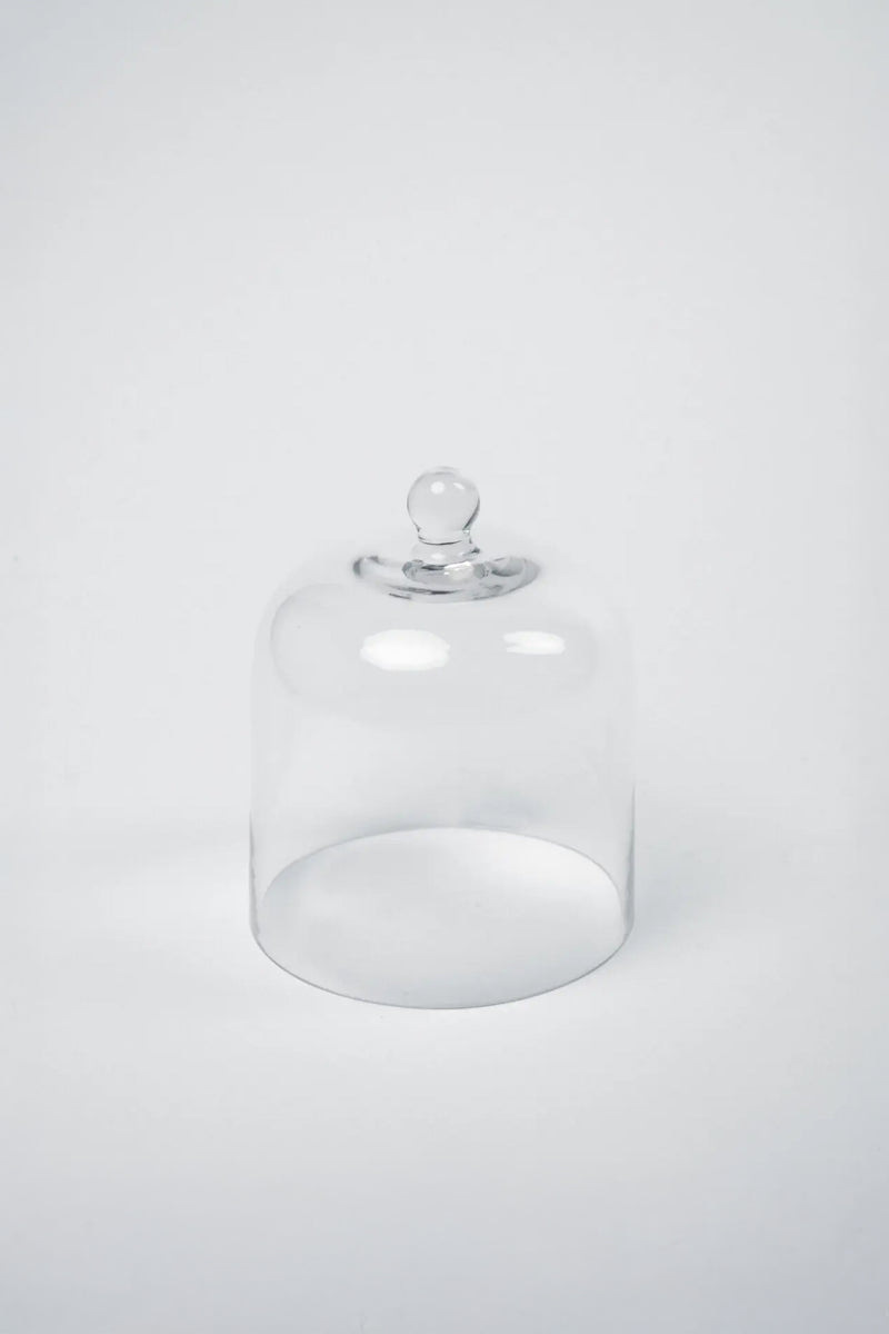 Clear glass bell jar dome for scented candles by Olsson & Jensen