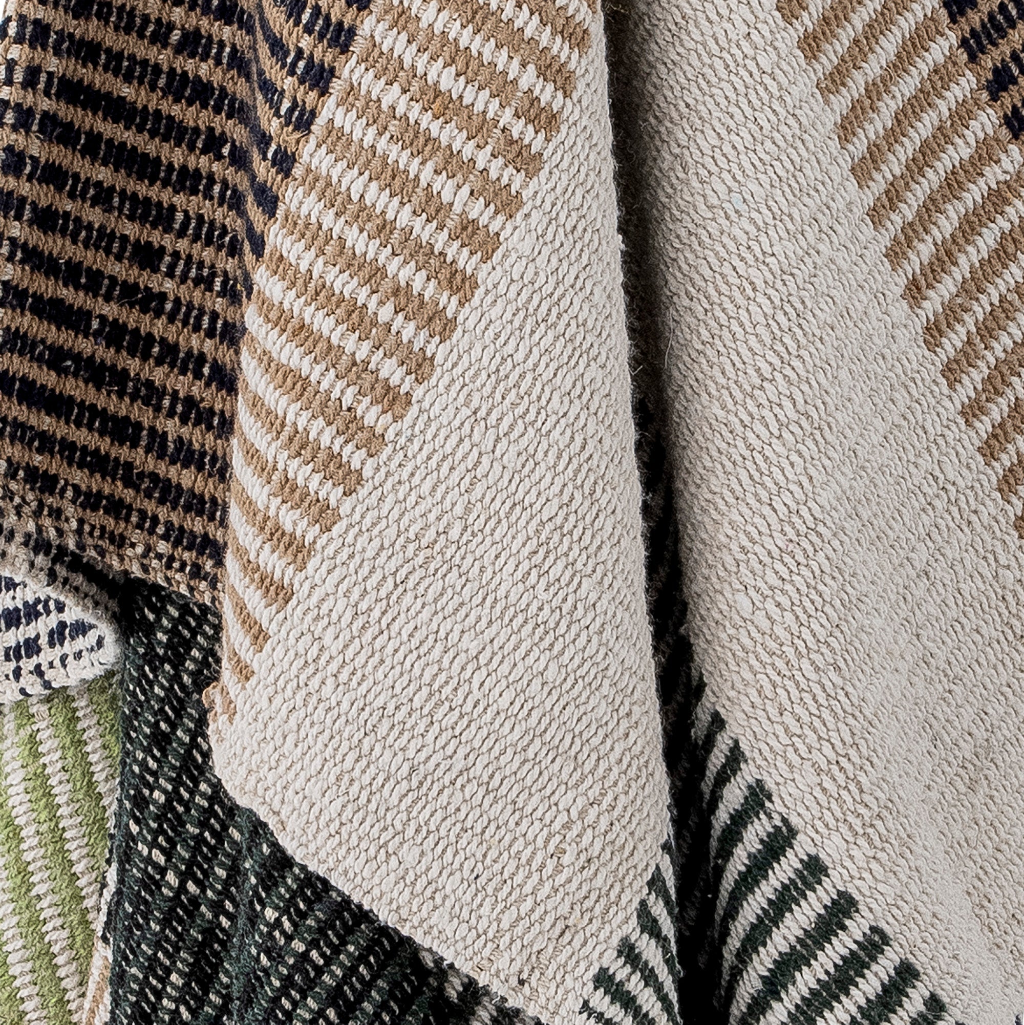 Close-up of Isnel throw texture and pattern