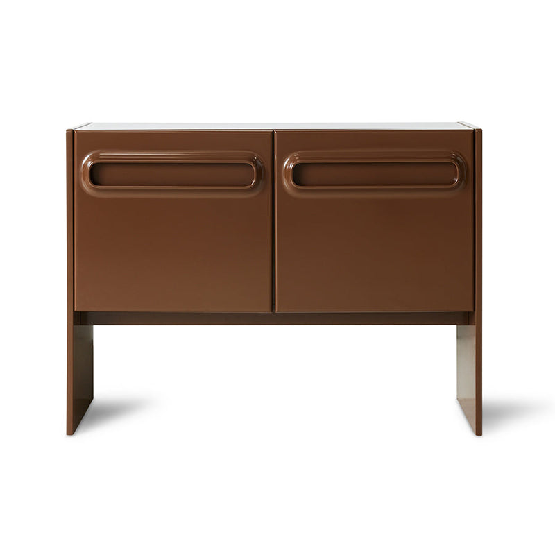HKLIVING Space dresser small in chocolate, front view on a white background