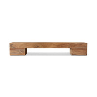 Teak Lowboard Block - Minimalist Wooden Media & Storage Unit by HKLIVING
