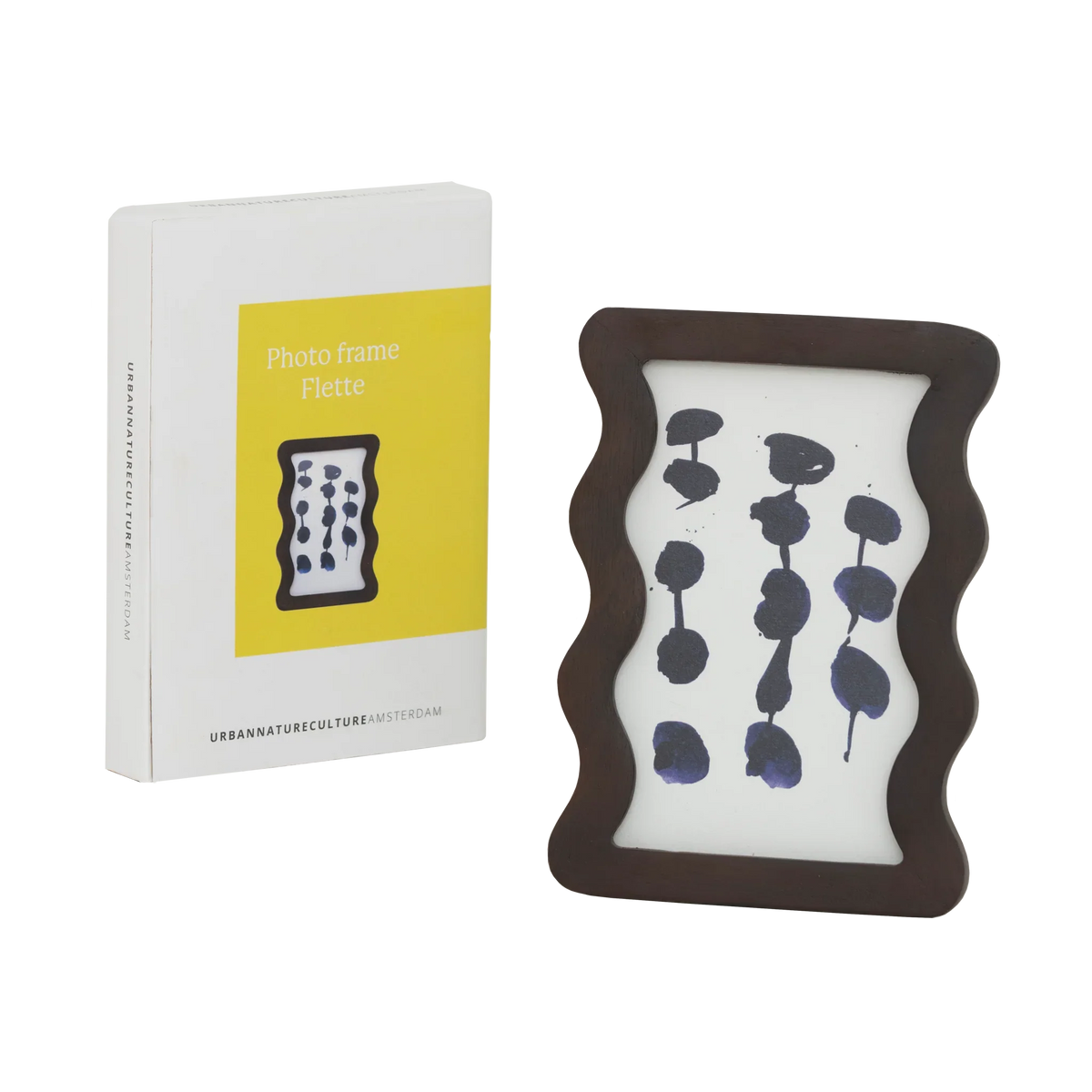 Flette photo frame beside its Urban Nature Culture gift box