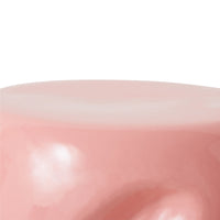 Ceramic Side Table in Coral Pink 38cm by HKLIVING – A Playful Statement for Colourful Homes