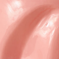 close up of glossy coral ceramic finish on HKLIVING Currents side table