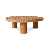Woven Rattan Coffee Table ø100cm by HKLIVING