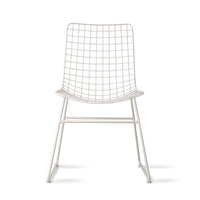 White Metal Wire Chair by HKLIVING