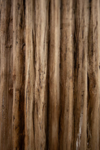 Close-up of the jute fibre strips on the Goa lamp shade by Olsson & Jensen
