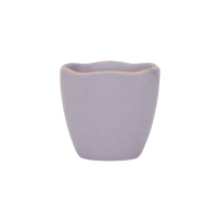 Single lilac Good Morning egg cup with golden edge by Urban Nature Culture