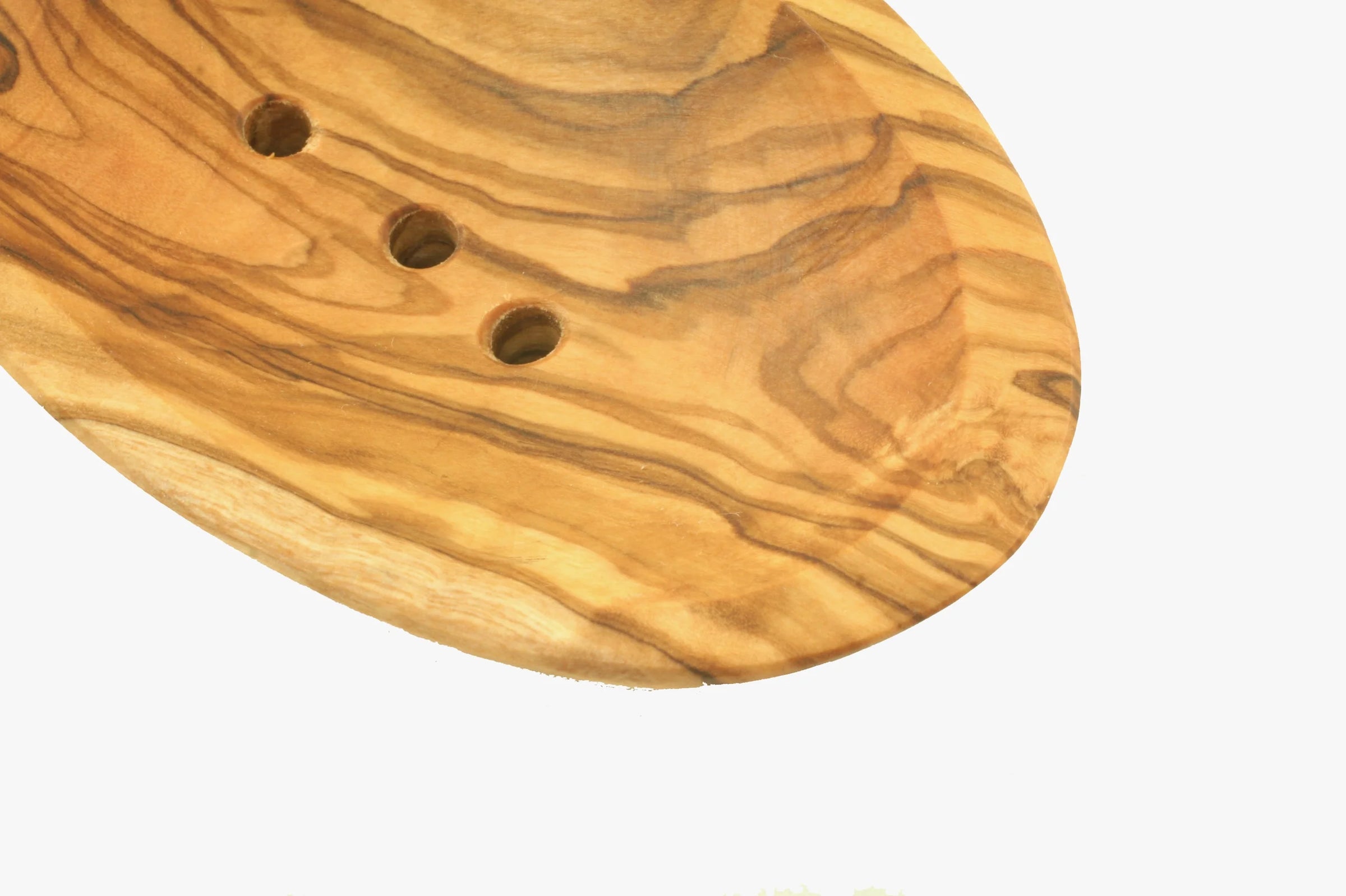 Natural olive wood soap tray unique grain sustainable design