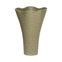 Haru sage green vase from the front