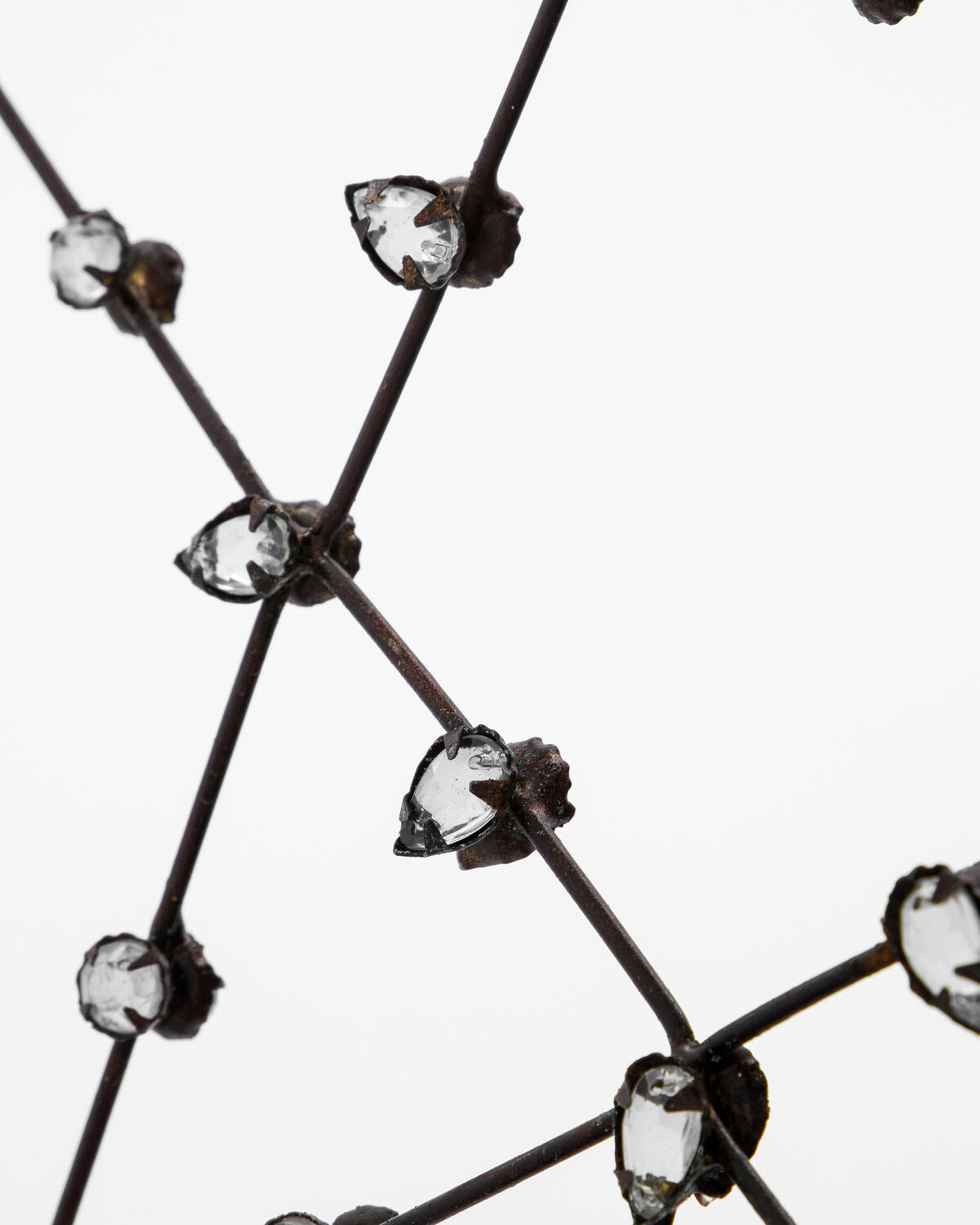 Close-up of the clear acrylic beads on the House Doctor Connect star