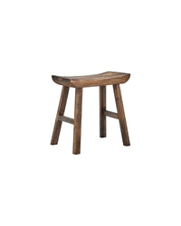 House Doctor Lane 1-seater stool in brown paulownia wood