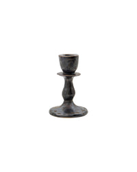 House Doctor Lucca Candle Holder, Black, shown in full on a white background