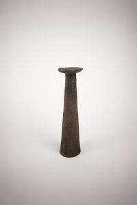 Indi dark rustic pillar candle holder by Olsson & Jensen, 36 cm