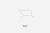 Jax Couch Element, Left Corner, Sneak Grey, HKLIVING