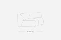 Jax Couch Element, Round Module, Sneak Grey, HKLIVING